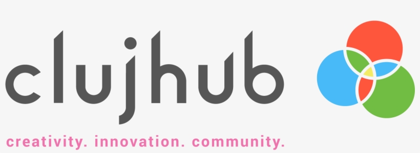 Clujhub New Logo Usage 01 Horizontal Pozitive Color - Graphic Design, transparent png #9354653