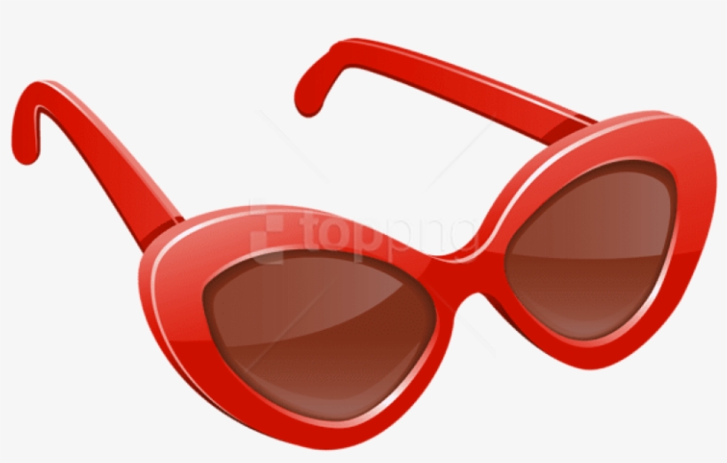 Download Red Sunglasses Clipart Png Photo - Red Sunglasses Clipart, transparent png #9355494