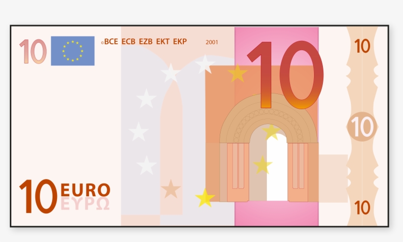 Billete 10 Euros Png - Graphic Design, transparent png #9355996