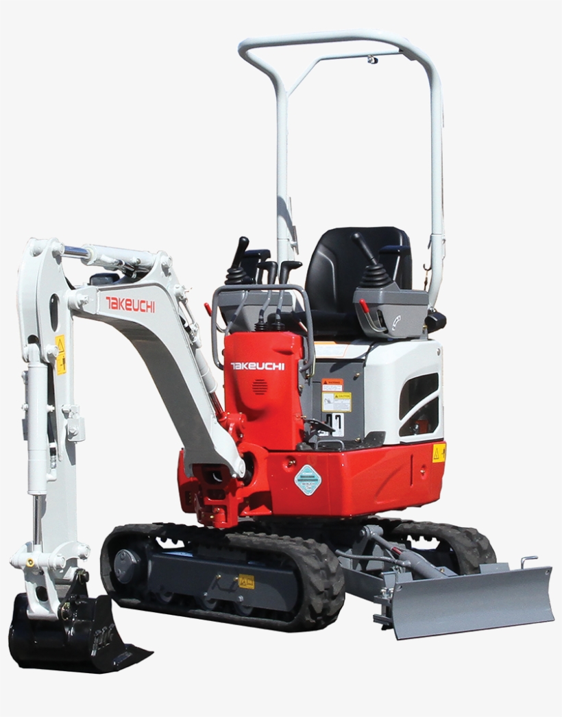 Compact Excavator - Takeuchi Mini Excavator, transparent png #9356179