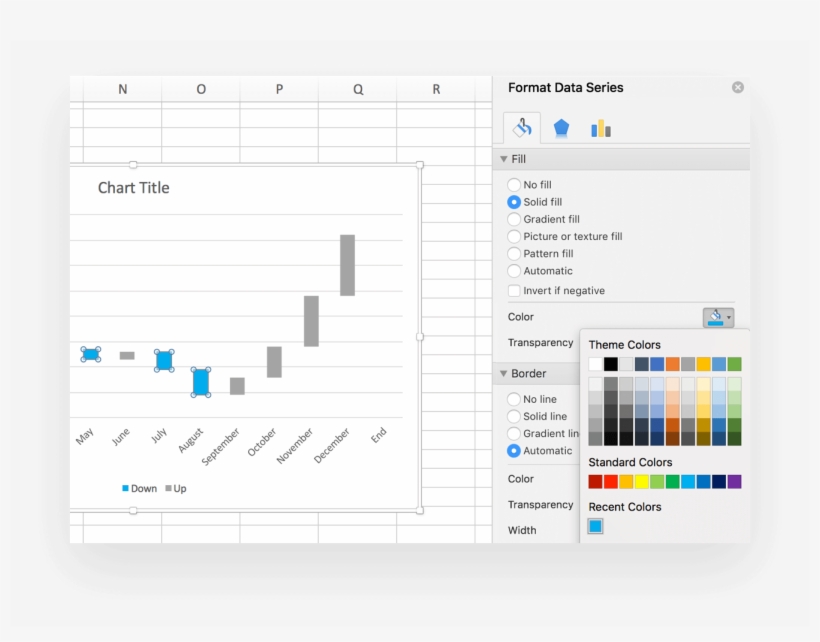 Do The Same With The Line Option In The Left Menu - Gantt Chart Template Excel, transparent png #9356335