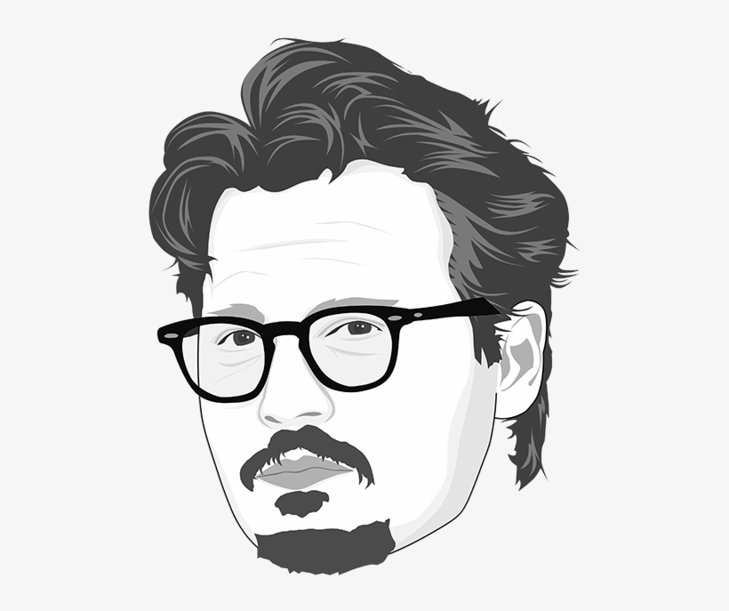 Image - Caricatura Johnny Depp, transparent png #9356342
