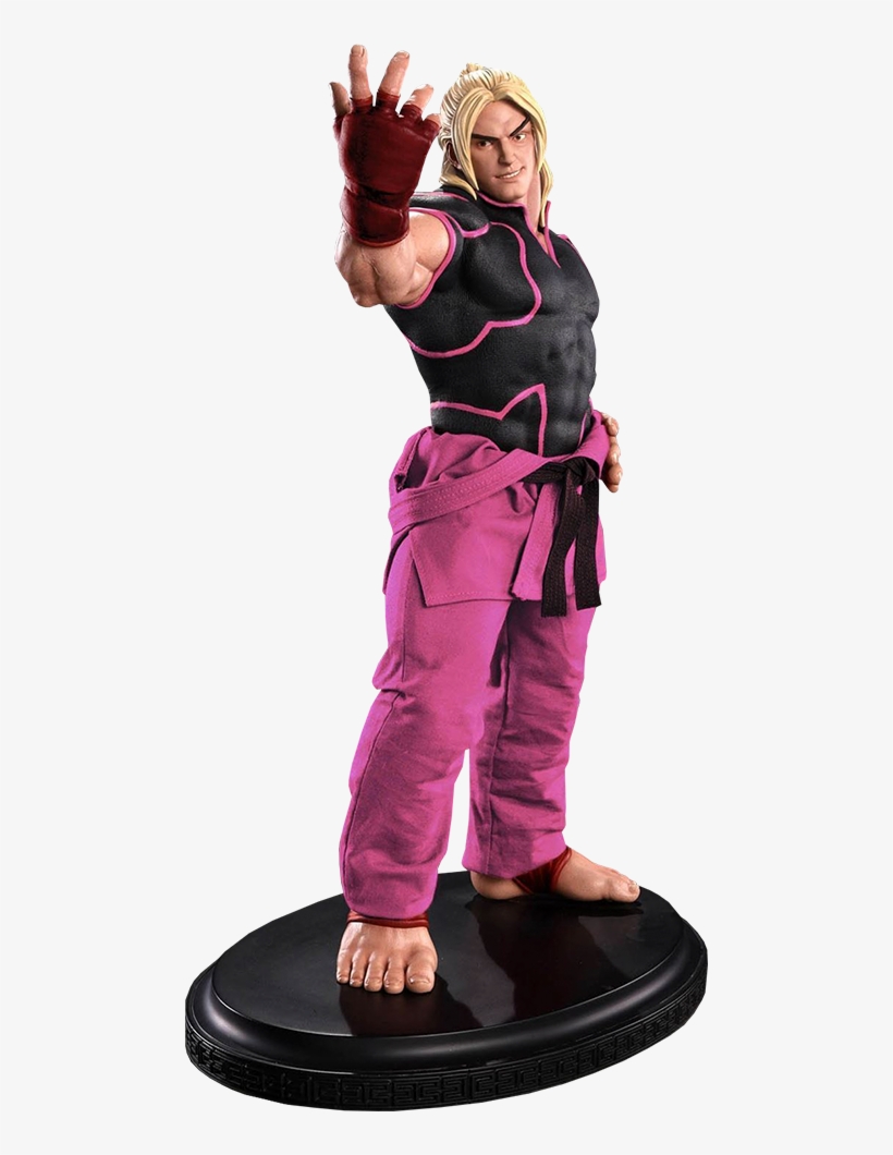 Pop Culture Shock Ken Masters Player 2 Pink Statue - Dry Suit, transparent png #9357040