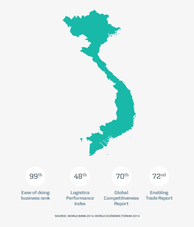 Maersk Vietnam Map - Vietnam Map Png, transparent png #9357547