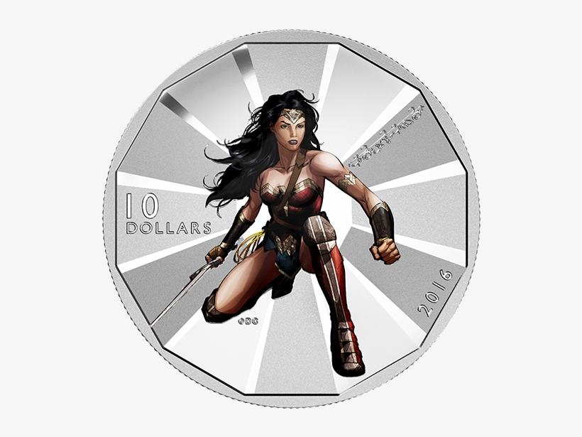 Pure Silver Coin Batman V Superman - Wonder Woman Coin, transparent png #9357556
