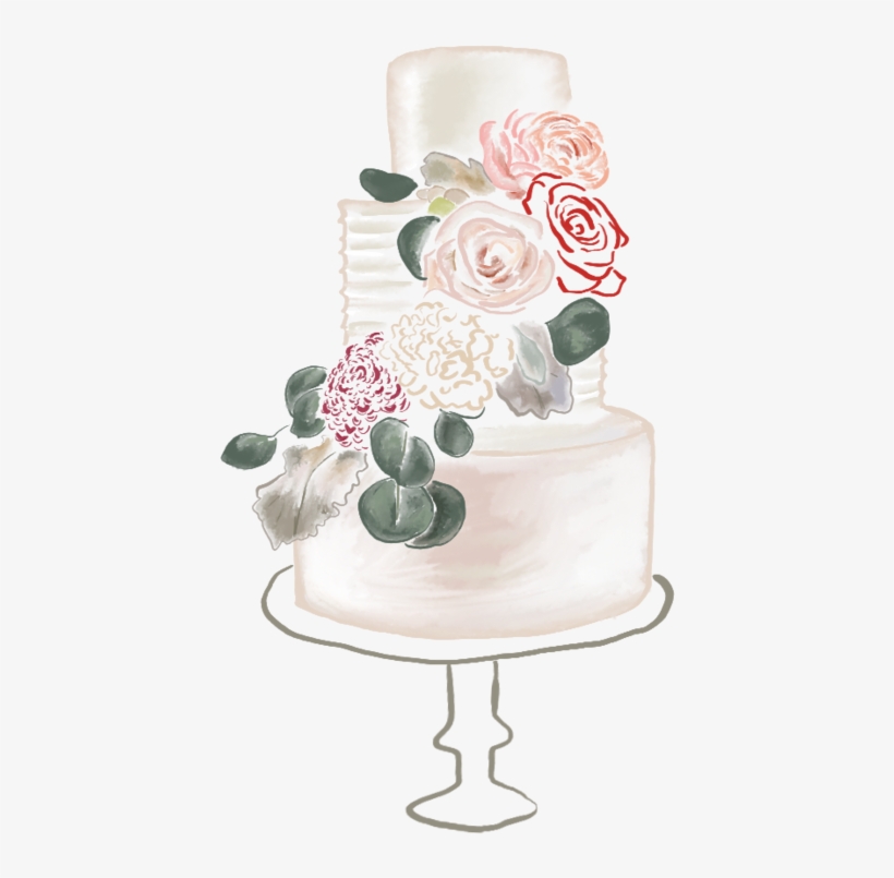 Wedding-cake - Weddings - Wedding Cake, transparent png #9357602