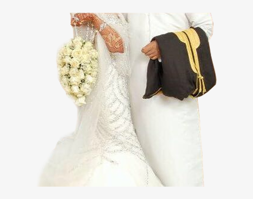 In The Muslim Wedding, The Males Are The Cash Earners - Muslim Marriage Png, transparent png #9357650