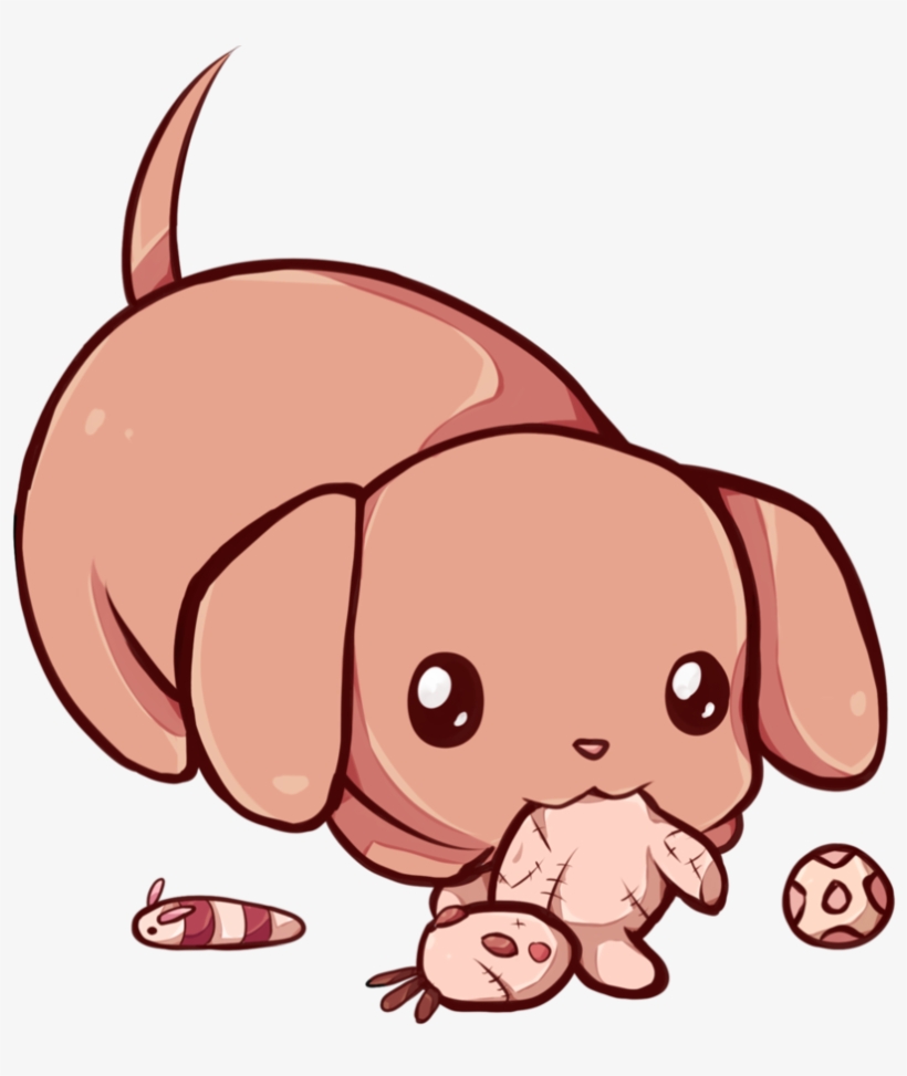 Kawaii Dachshund By Dessineka - Kawaii Dachshund, transparent png #9358997