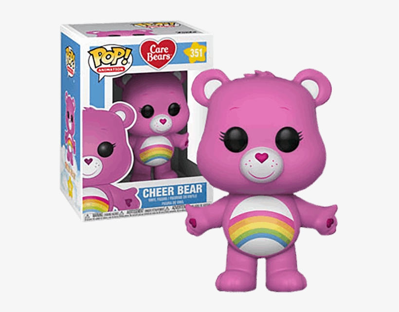 Cheer Bear Pop Vinyl Figure - Pop Vinyl Care Bear, transparent png #9360090