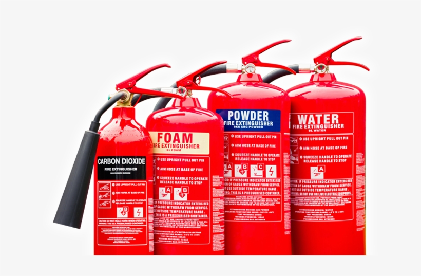 Fire Extinguishers - 3 Different Types Of Fire Extinguisher, transparent png #9360574