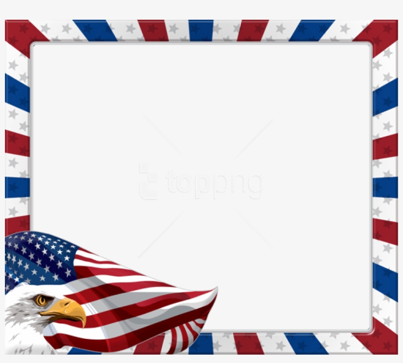 Free Png Download Usa American Eagleframe Png Images - American Flag Frame Png, transparent png #9360575