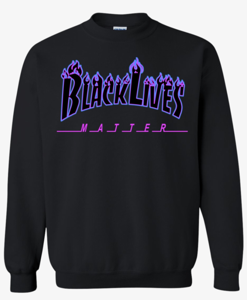 Blm Flame Purple And Black Hoodie Crewneck Party - Mustang Christmas Sweater, transparent png #9362323