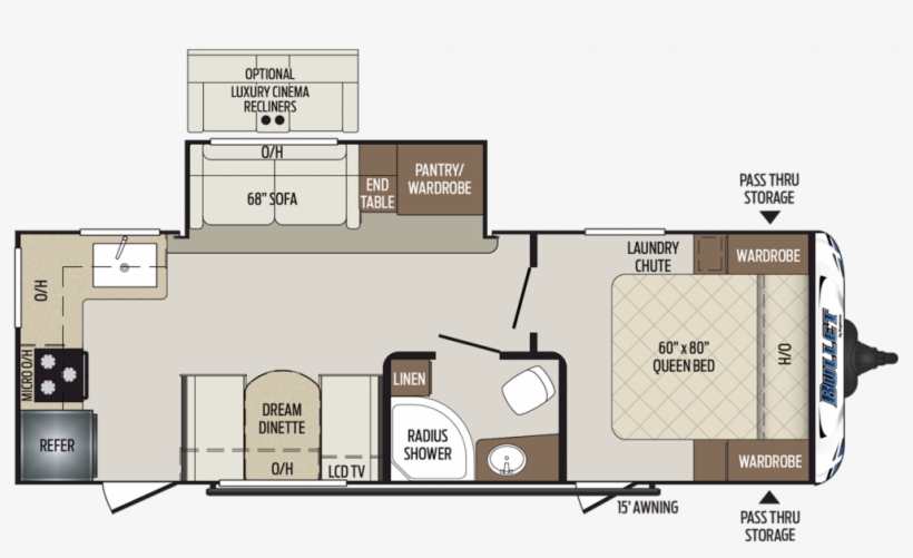 2019 Bullet 248rks Floor Plan Img, transparent png #9362382