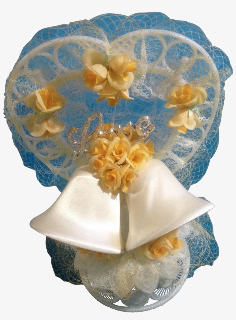 Vintage Wedding Cake Topper, Amidan's, Love & Bells - Artificial Flower, transparent png #9362418