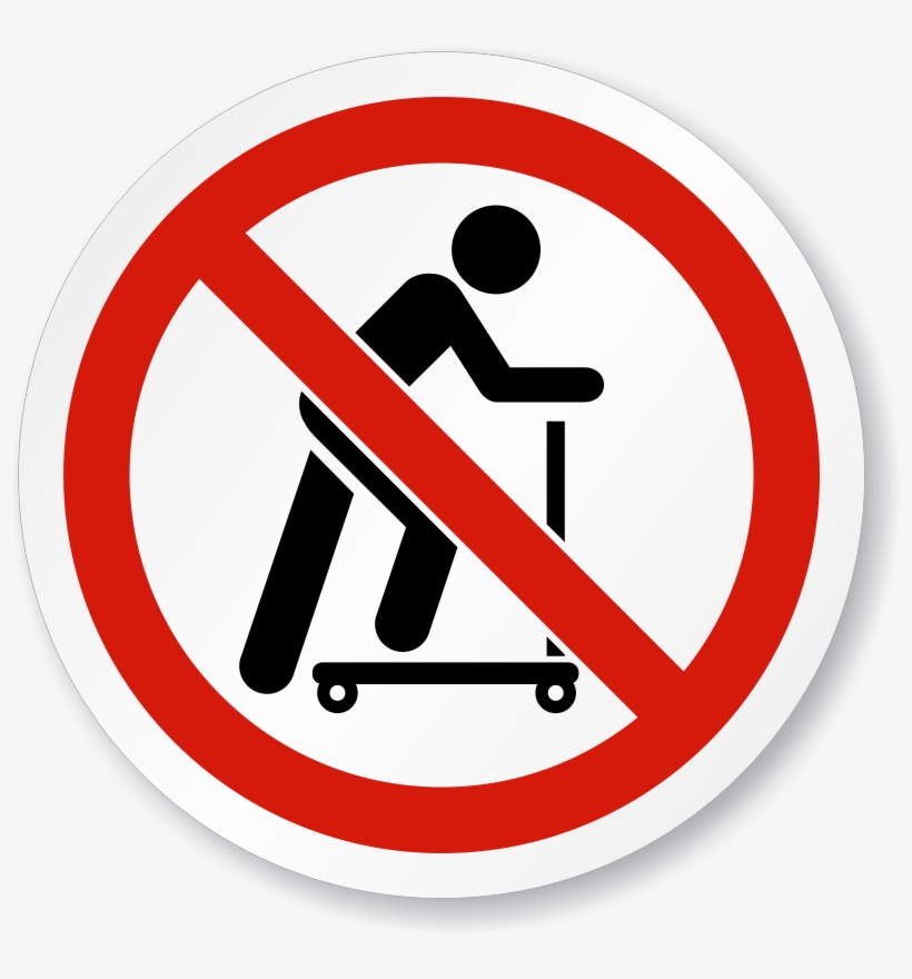 Iso Prohibition Sign - Scooters Sign, transparent png #9362457