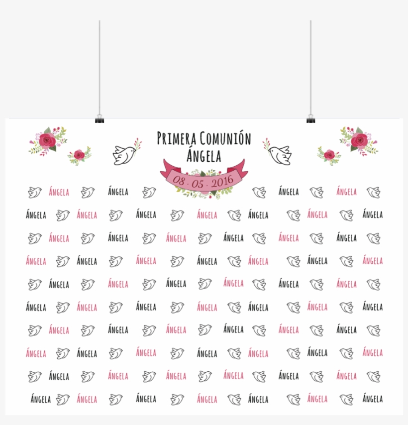 Photocall Palomas - Number, transparent png #9362822