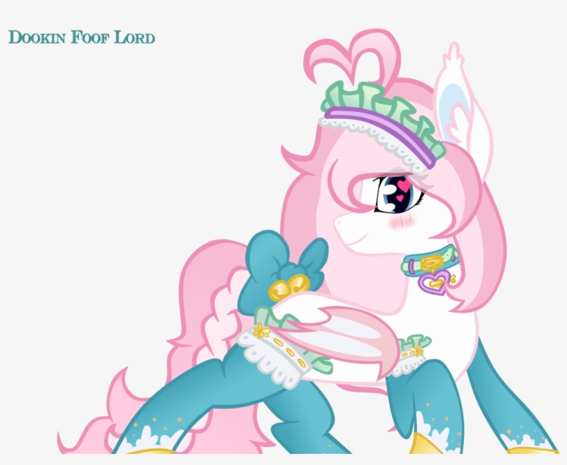 Dookin, Bat Pony, Bat Pony Oc, Blushing, Bow, Clothes, - Cartoon, transparent png #9362963