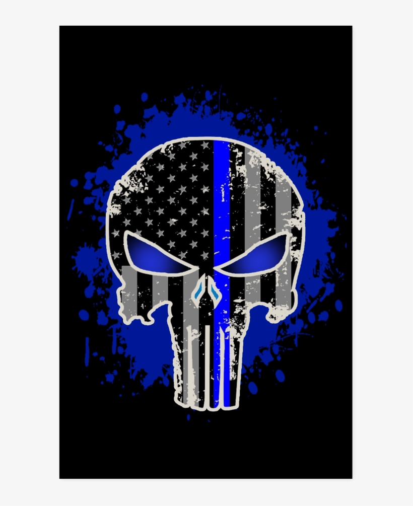 Thin Blue Line Harley Davidson, transparent png #9363474