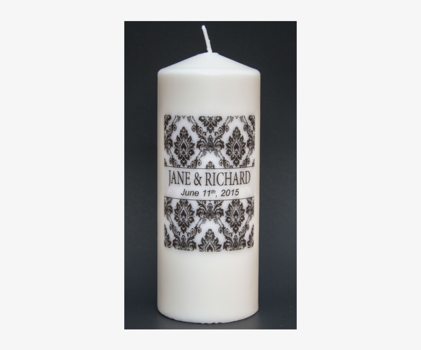 Damask Unity Candle - Damask Candle, transparent png #9364102