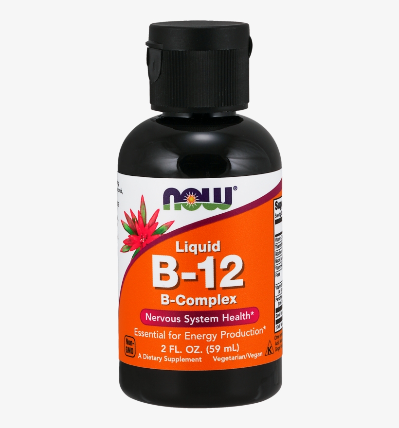 Vitamin B-12 Complex Liquid - Now B12, transparent png #9364159