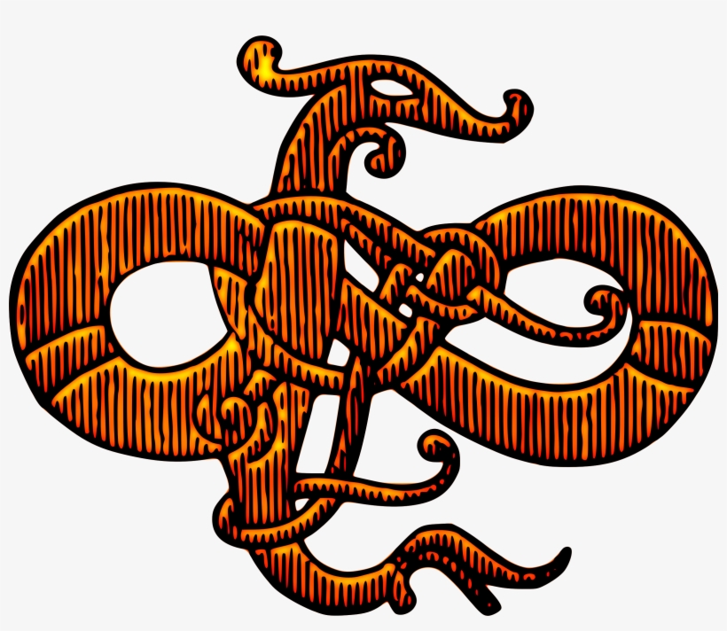 This Free Icons Png Design Of Stylised Snake, transparent png #9364228