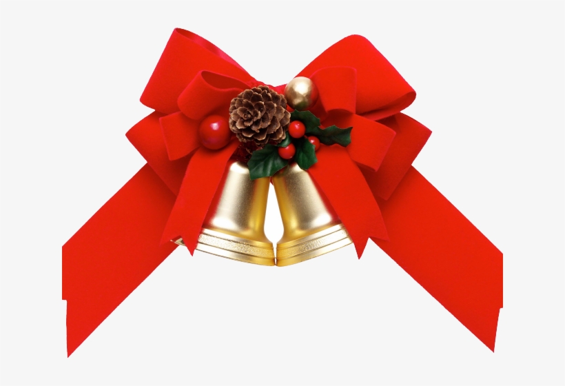 Christmas Ribbon Clipart Present Bow - Red Long Christmas Ribbon, transparent png #9364269