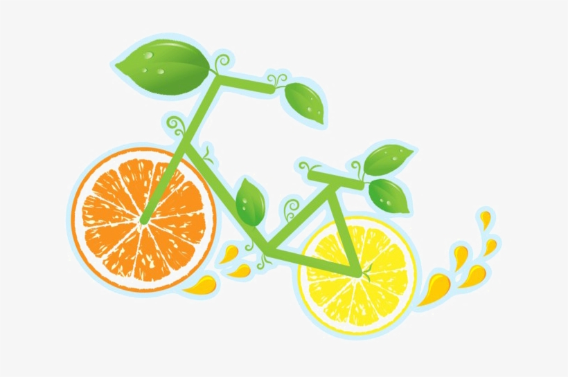 Vitamin C Png Picture - Bicycle With Lemon Wheels, transparent png #9364371