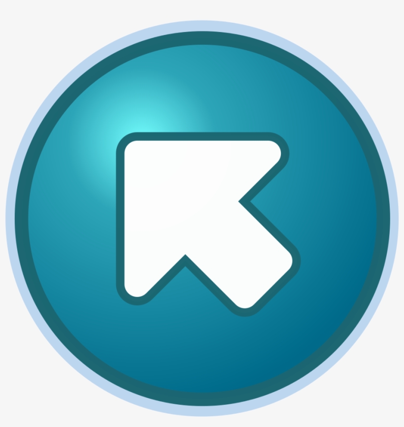 Arrow Leftup Small - Emblem, transparent png #9364981