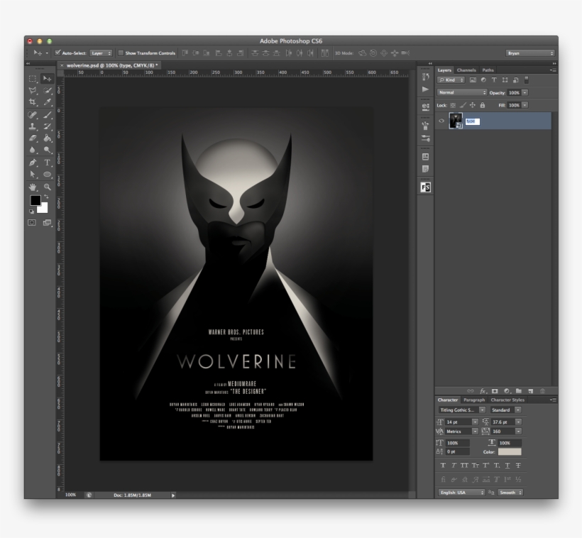 Olly Moss Movie Poster Style Tutorial In Photoshop - Poster, transparent png #9365354