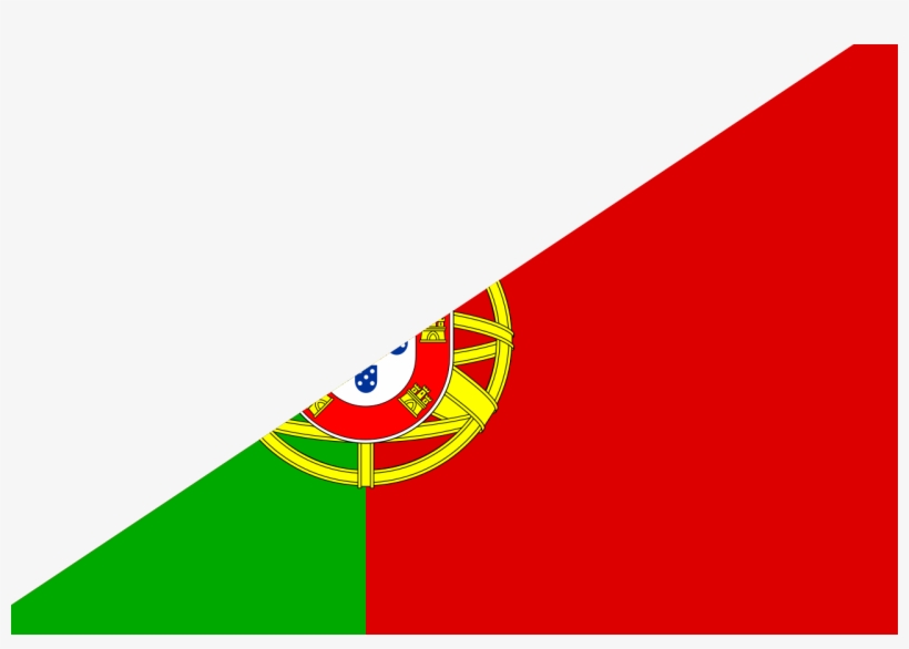 Diagonal Flag Portugal Br - Portugal Flag, transparent png #9365438