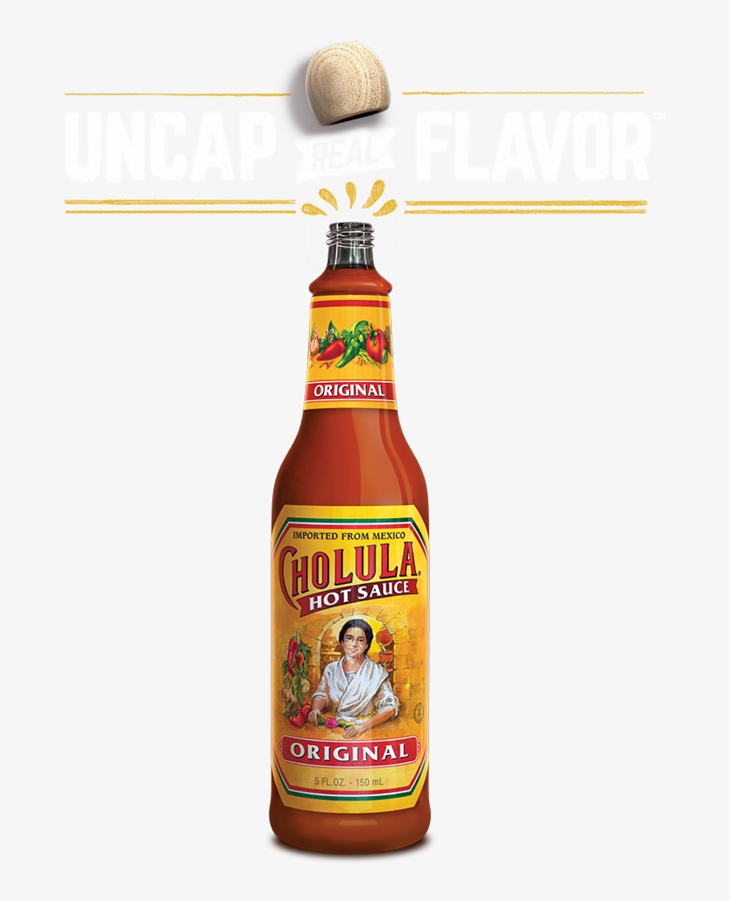 Cholula Hot Sauce - Cholula Hot Sauce Label, transparent png #9365489