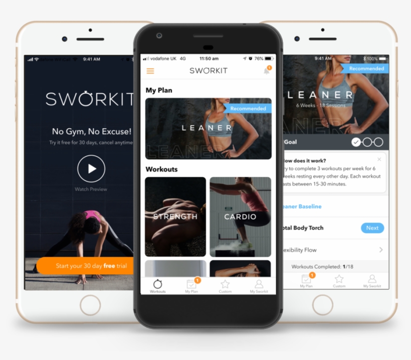 Sworkit 02, transparent png #9366830