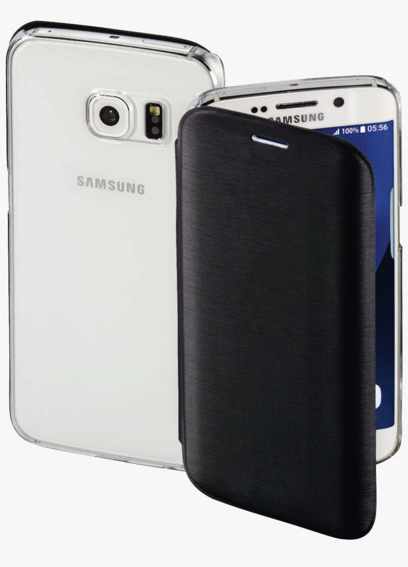 "clear" Booklet Case For Samsung Galaxy S7 Edge, Black - Samsung Galaxy, transparent png #9367173