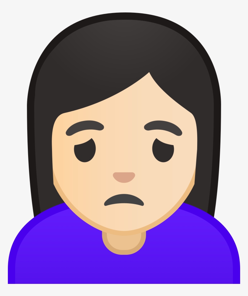 Download Svg Download Png - Person Frowning Emoji, transparent png #9367877
