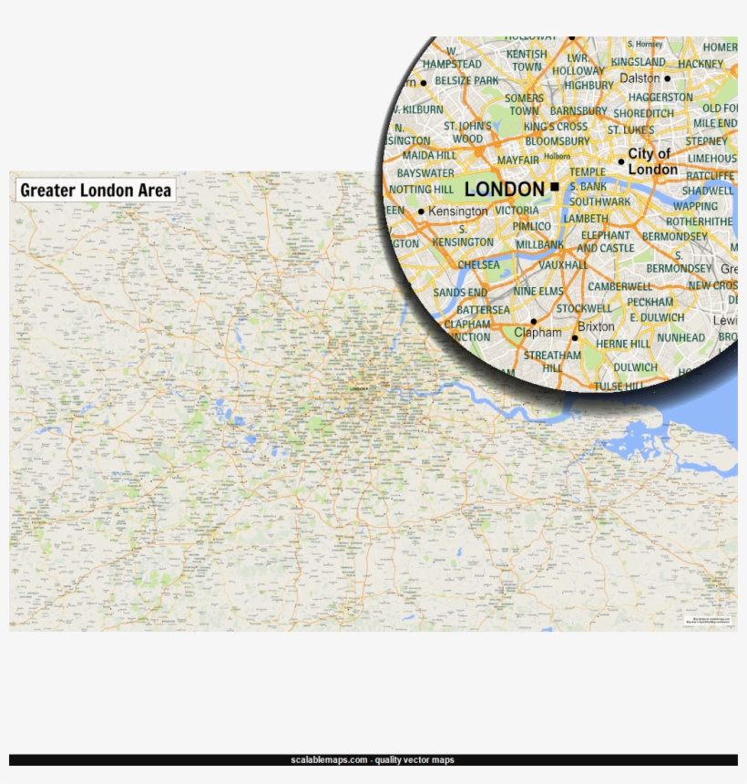 Of London Metropolitan Area In Adobe Illustrator, transparent png #9368066