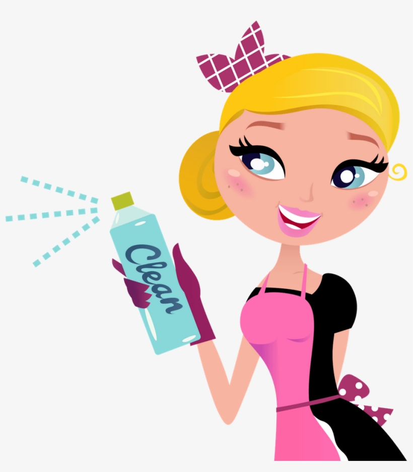 1426637333 52024297 820494 A Ray Of Sunshine Cleaning - Cartoon Cleaning Pink, transparent png #9368939