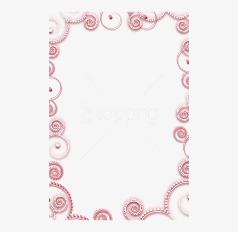 Free Png Transparent Frame With Pink Elements Png Images - Christmas Frame Pink Clipart, transparent png #9369733