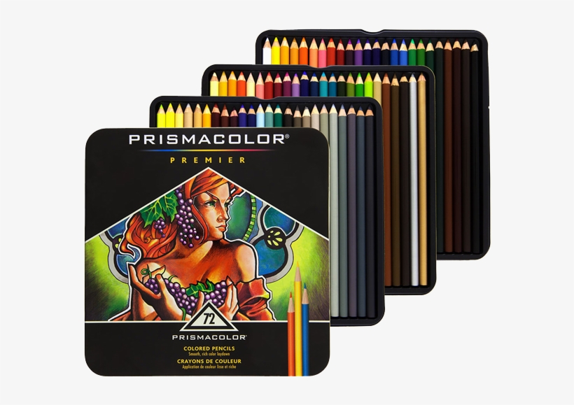 Prismacolor Premier Soft Core Colored Pencils - Prismacolor Premier 72 Set, transparent png #9369838