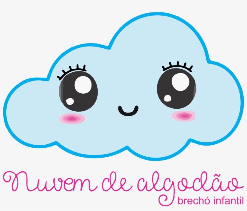 Brechó Nuvem De Algodão - Kawaii Happy Face, transparent png #9369889