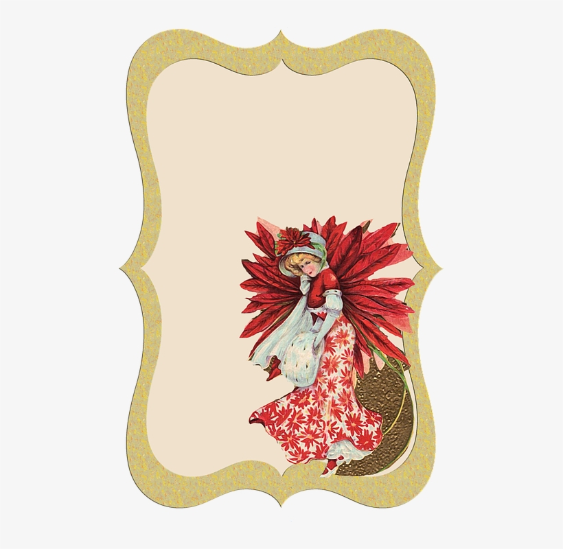 Label, Collage, Vintage, Lady, Young, Woman, - Illustration, transparent png #9370144