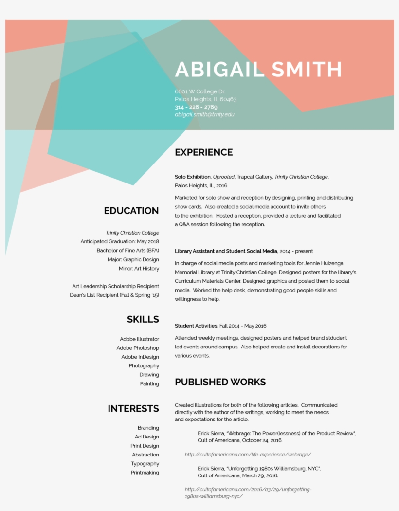 Resume - Brochure, transparent png #9370781
