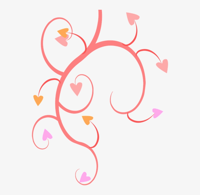 Hearts And Flowers Clip Art Png, transparent png #9370971
