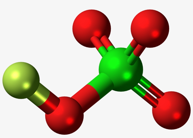 Fluorine Perchlorate Molecule Ball - Fluorine Molecules, transparent png #9371013