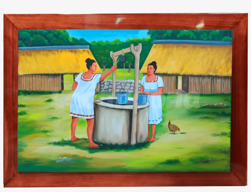 Mujeres En El Pozo - Painting, transparent png #9372795