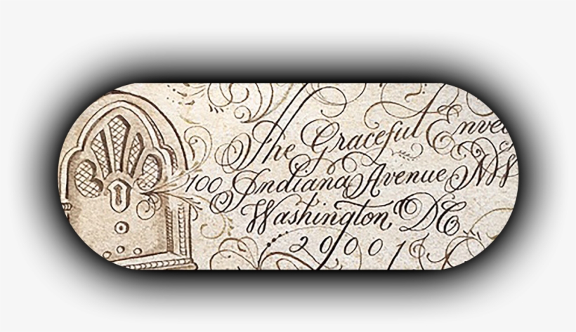 Wedding Envelope Calligraphy - Illustration, transparent png #9372919