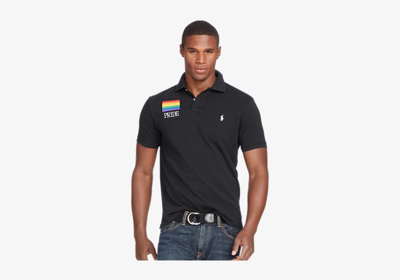 Custom Fit Pride Polo Shirt - Ralph Lauren Pride Polo, transparent png #9373029