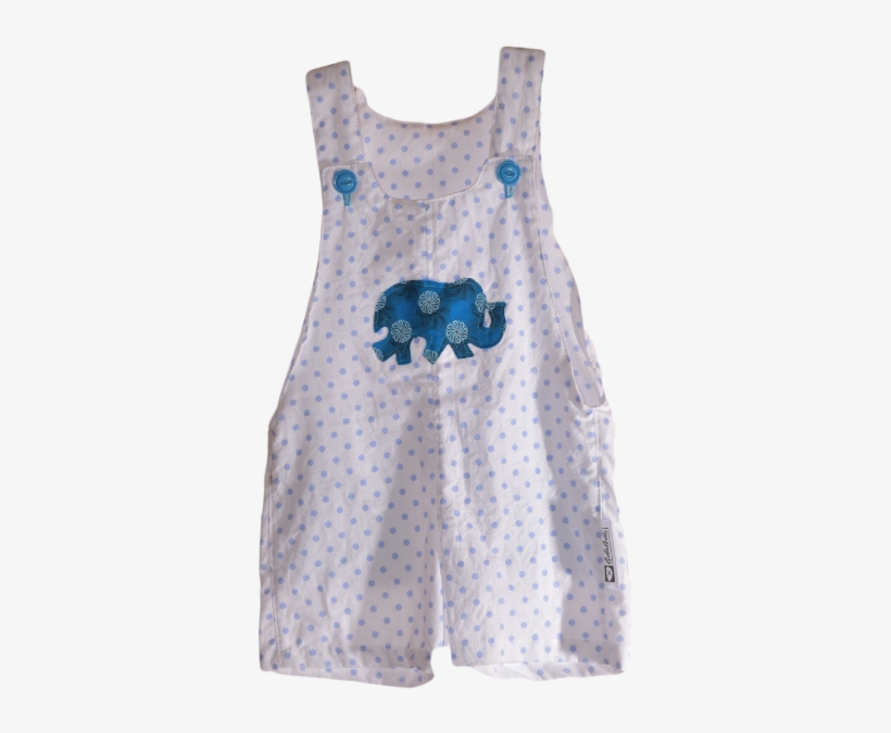 Home/short Dungaree/light Blue Dot Dungaree - Polka Dot, transparent png #9373034