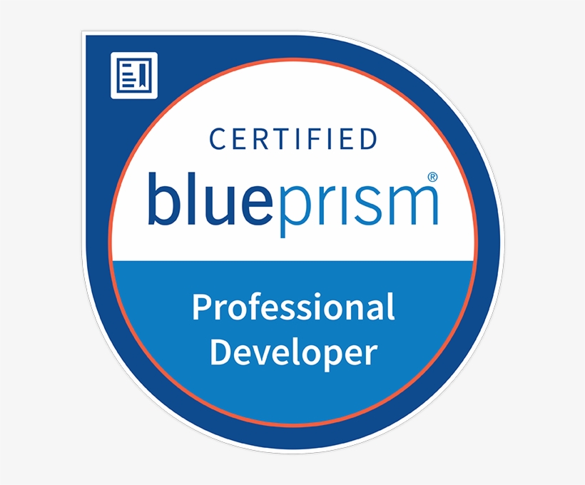 Blue Prism Certified Professional Developer - Blue Prism, transparent png #9373269