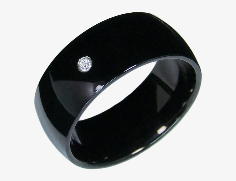 1 Ring Stainless Steel With Diamond - 高 科技 手 環, transparent png #9374044
