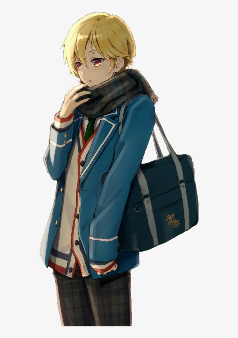 Scarf Ugly Heart By Anime Guy Blonde Hair Ugly Free